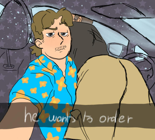 he wants to order.